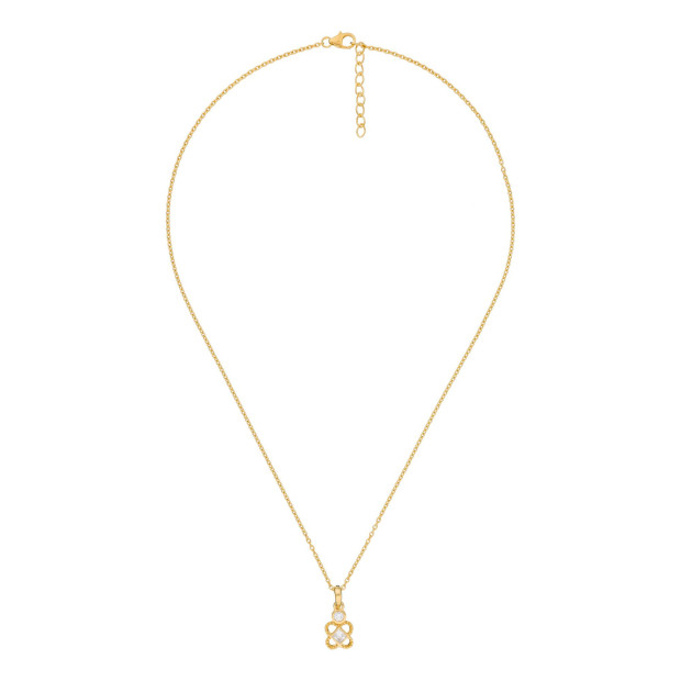 Orphelia Orphelia® Women's Sterling Silver Chain With Pendant - Gold ZH-6032/2