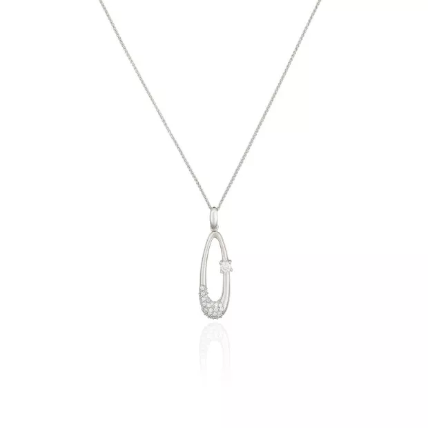 Orphelia Orphelia® Women's Sterling Silver Chain With Pendant - Silver PEN-2082