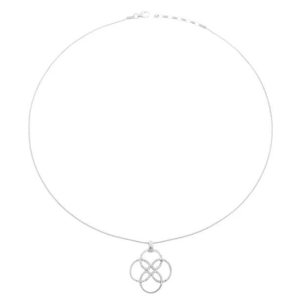 Orphelia Orphelia® Women's Sterling Silver Chain With Pendant - Silver ZH-6085