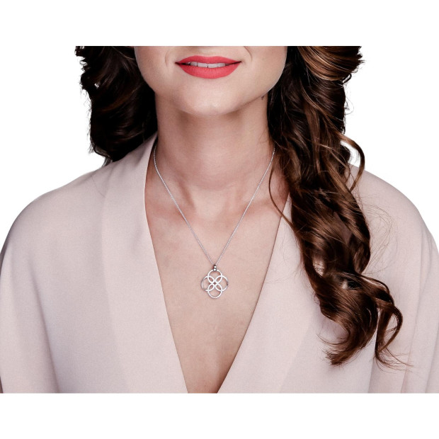 Orphelia Orphelia® Women's Sterling Silver Chain With Pendant - Silver ZH-6085