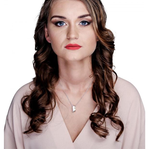 Orphelia Orphelia® Women's Sterling Silver Chain With Pendant - Silver/Gold ZH-6042/1