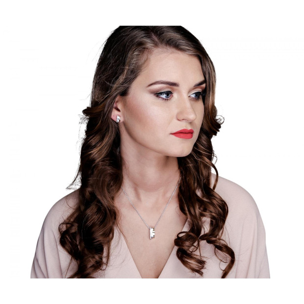 Orphelia Orphelia® Women's Sterling Silver Chain With Pendant - Silver/Gold ZH-6042/1