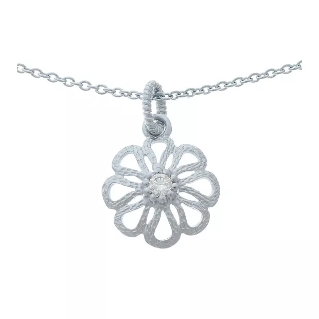 orphelia Orphelia® Women's Sterling Silver Chain with Pendant - Silver ZH-6017