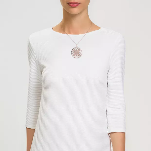 Orphelia Orphelia® Women's Sterling Silver Chain With Pendant - Rose ZH-6035/1