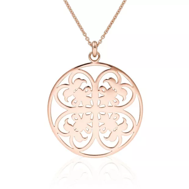 orphelia Orphelia® Women's Sterling Silver Chain with Pendant - Rose ZH-6035/1