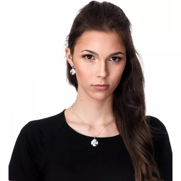 Orphelia Orphelia® Women's Sterling Silver Chain With Pendant - Silver ZH-6043