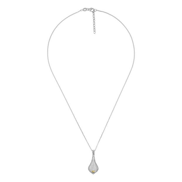 Orphelia Orphelia® Women's Sterling Silver Chain With Pendant - Silver/Gold ZH-4880