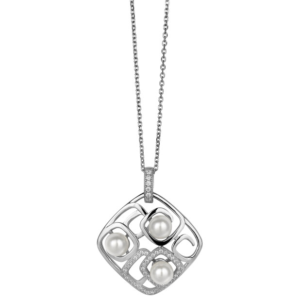 Orphelia Orphelia® Women's Sterling Silver Chain With Pendant - Silver ZH-4846