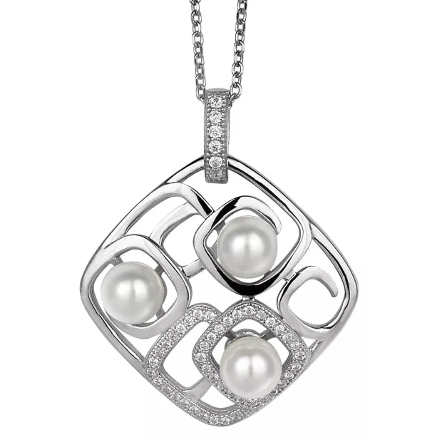 orphelia Orphelia® Women's Sterling Silver Chain with Pendant - Silver ZH-4846