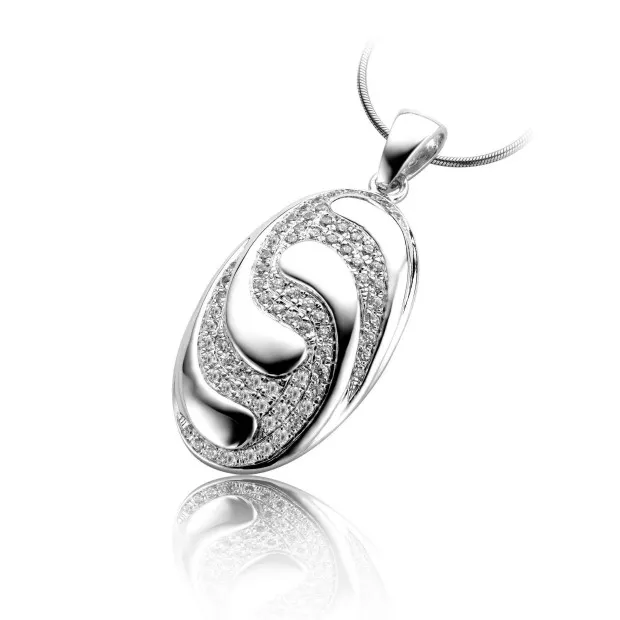 orphelia Orphelia® Women's Sterling Silver Chain with Pendant - Silver PEN-2083