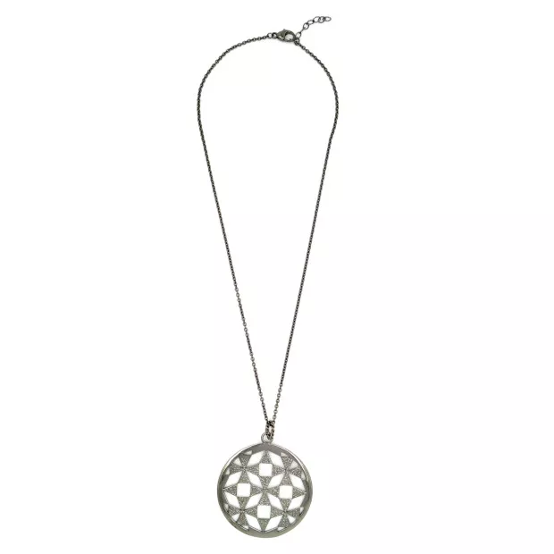 Orphelia Orphelia® Women's Sterling Silver Chain With Pendant - Black ZH-6037/2