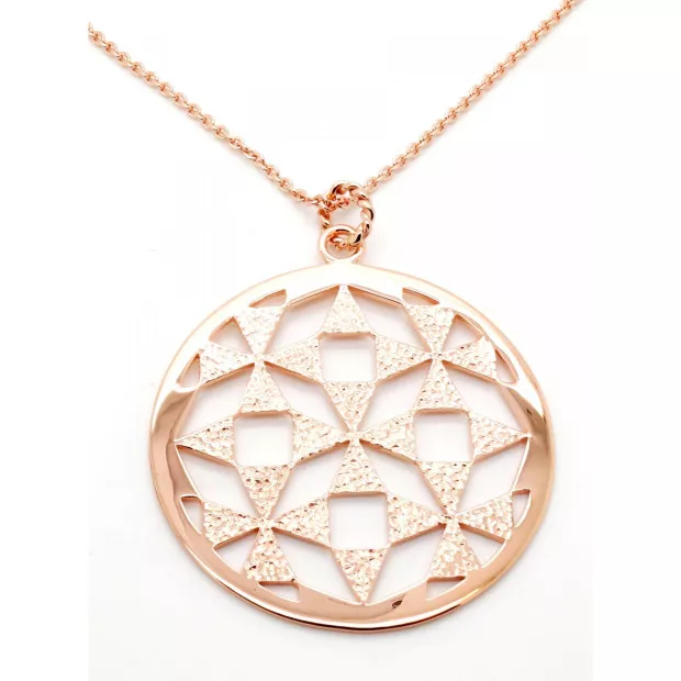 Orphelia Orphelia® Women's Sterling Silver Chain With Pendant - Rose ZH-6037/1