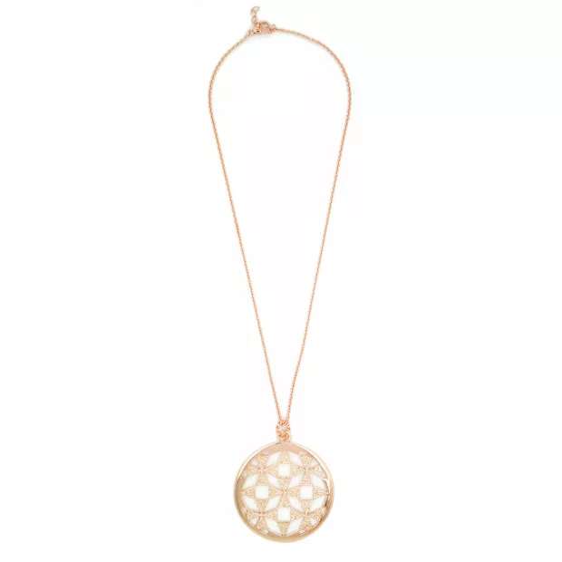 Orphelia Orphelia® Women's Sterling Silver Chain With Pendant - Rose ZH-6037/1