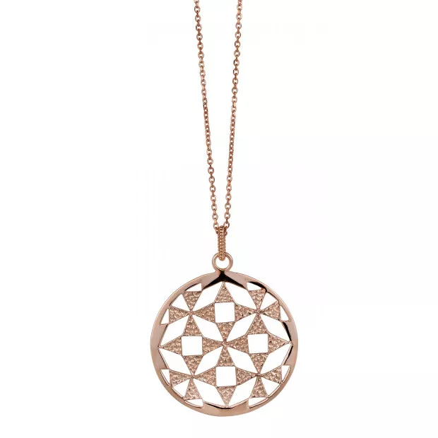 orphelia Orphelia® Women's Sterling Silver Chain with Pendant - Rose ZH-6037/1