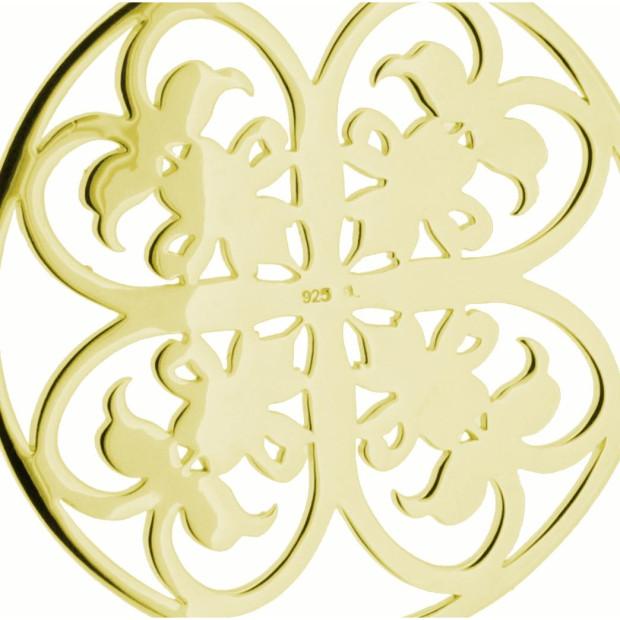 Orphelia Orphelia® Women's Sterling Silver Chain With Pendant - Gold ZH-6035/2