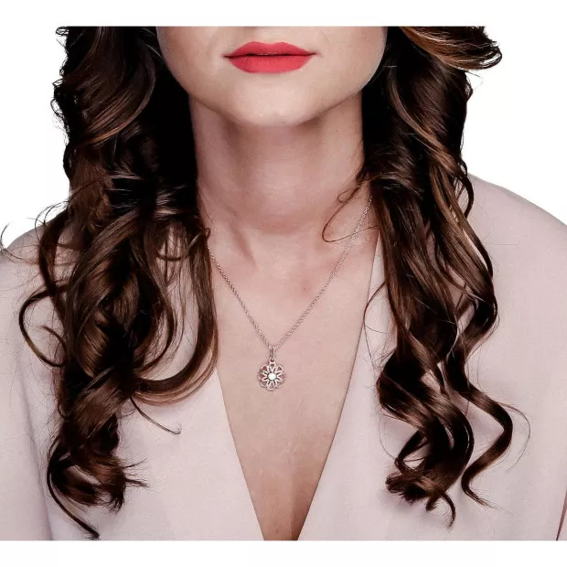 Orphelia Orphelia® Women's Sterling Silver Chain With Pendant - Gold ZH-6017/2