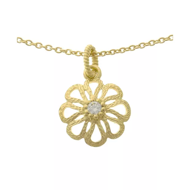 orphelia Orphelia® Women's Sterling Silver Chain with Pendant - Gold ZH-6017/2