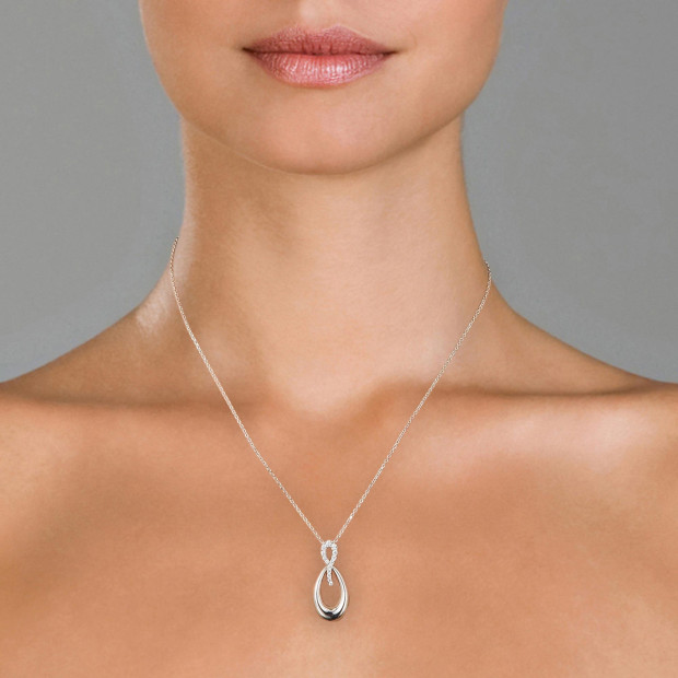 Orphelia Orphelia® Women's Sterling Silver Chain With Pendant - Silver ZH-4767