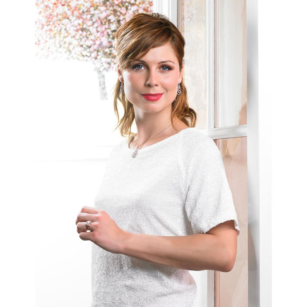 Orphelia Orphelia® Women's Sterling Silver Chain With Pendant - Silver/Rose ZH-4802