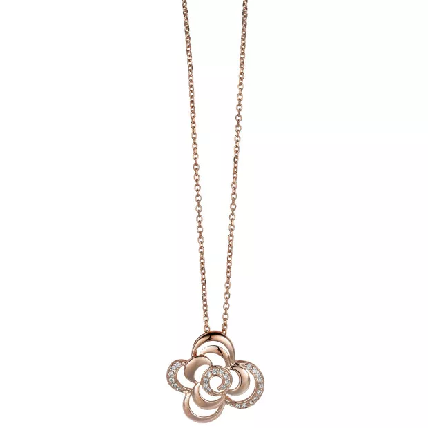 Orphelia Orphelia® Women's Sterling Silver Chain With Pendant - Rose ZH-4864/1