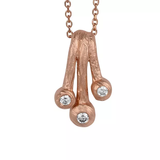 orphelia Orphelia® Women's Sterling Silver Chain with Pendant - Rose ZH-4847/1