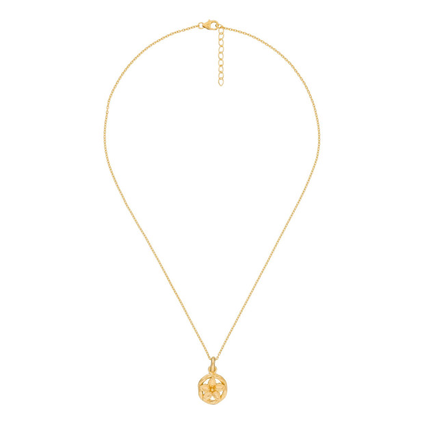 Orphelia Orphelia® Women's Sterling Silver Chain With Pendant - Gold ZH-6029/1