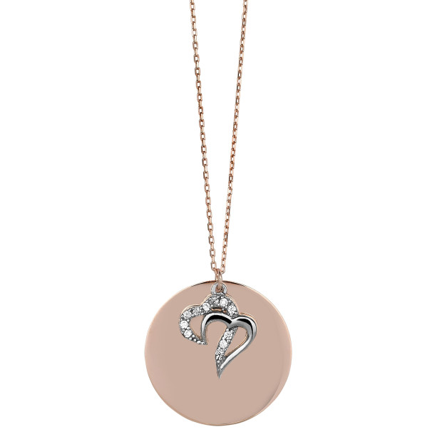 Orphelia Orphelia® Women's Sterling Silver Chain With Pendant - Rose ZH-4791