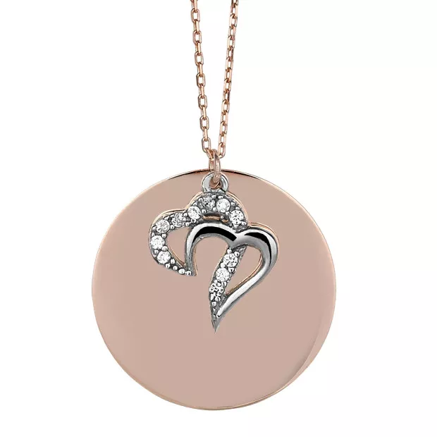 orphelia Orphelia® Women's Sterling Silver Chain with Pendant - Rose ZH-4791