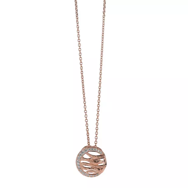 Orphelia Orphelia® Women's Sterling Silver Chain With Pendant - Rose ZH-6031/1