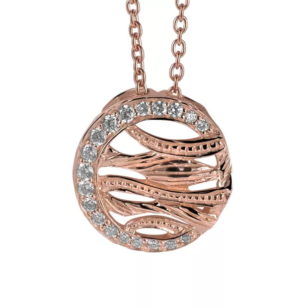 orphelia Orphelia® Women's Sterling Silver Chain with Pendant - Rose ZH-6031/1
