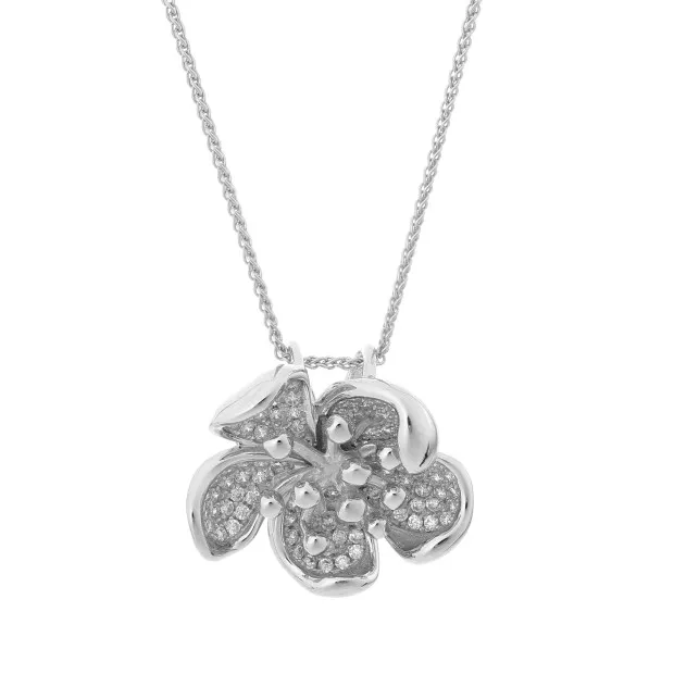 orphelia Orphelia® Women's Sterling Silver Chain with Pendant - Silver ZH-7297