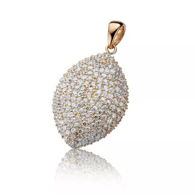 Orphelia Orphelia® Women's Sterling Silver Chain With Pendant - Rose PEN-2054