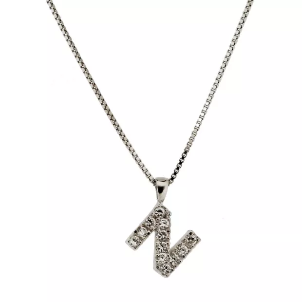 orphelia Orphelia® Women's Sterling Silver Chain with Pendant - Silver ALPHABET/N