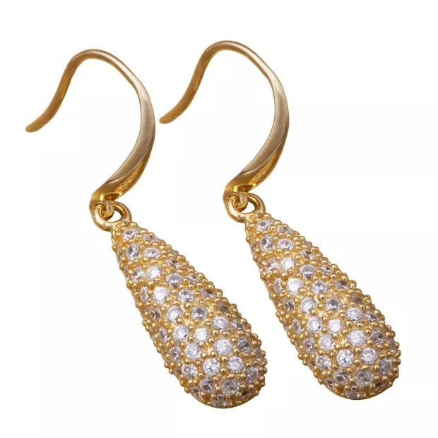 orphelia Orphelia® Women's Sterling Silver Drop Earrings - Gold ZO-5885-GOLD