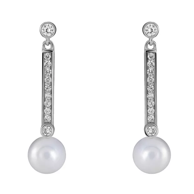 orphelia Orphelia® Women's Sterling Silver Drop Earrings - Silver ZO-5810