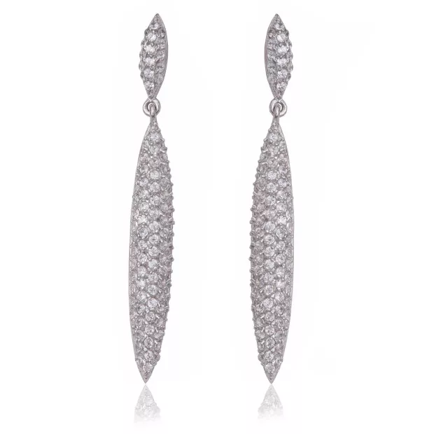 orphelia Orphelia® Women's Sterling Silver Drop Earrings - Silver ZO-5875