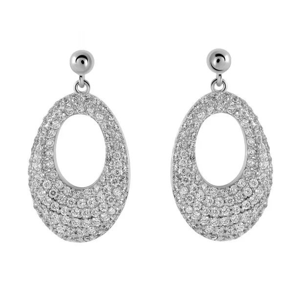 Orphelia Orphelia® Women's Sterling Silver Drop Earrings - Silver ZO-5806