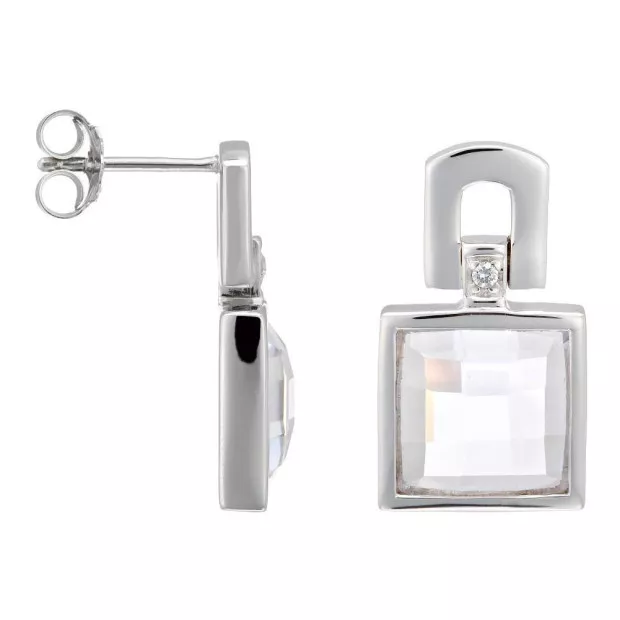 orphelia Orphelia® Women's Sterling Silver Drop Earrings - Silver ZO-5991