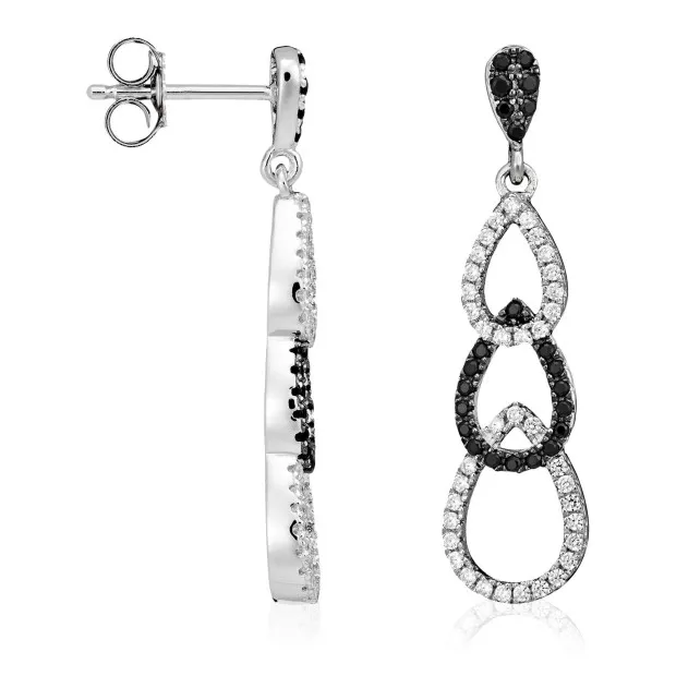 orphelia Orphelia® Women's Sterling Silver Drop Earrings - Silver ZO-5230