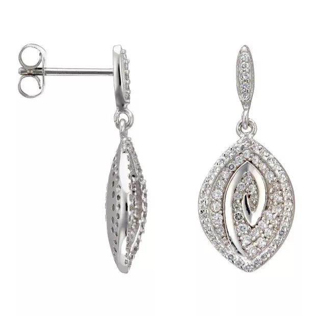 orphelia Orphelia® Women's Sterling Silver Drop Earrings - Silver ZO-5970