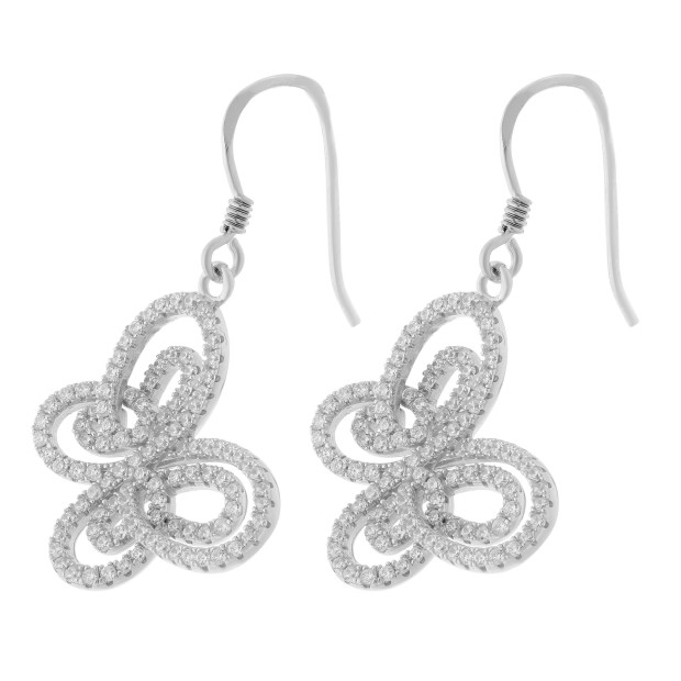 Orphelia Orphelia® Women's Sterling Silver Drop Earrings - Silver ZO-5264