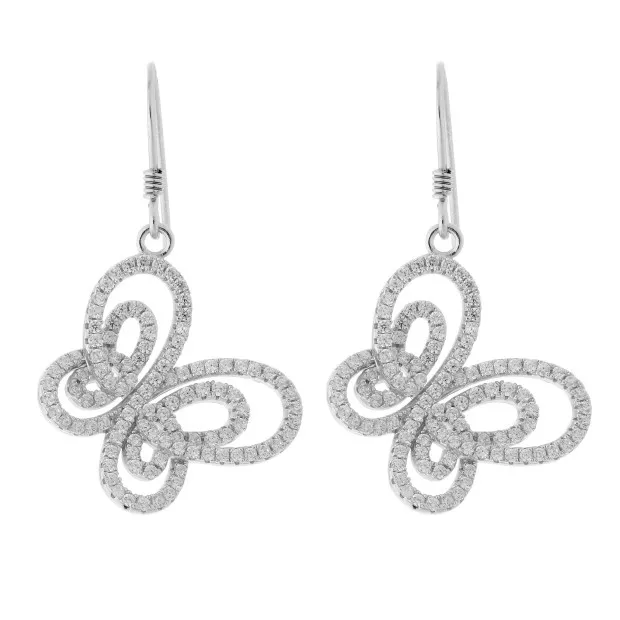 orphelia Orphelia® Women's Sterling Silver Drop Earrings - Silver ZO-5264