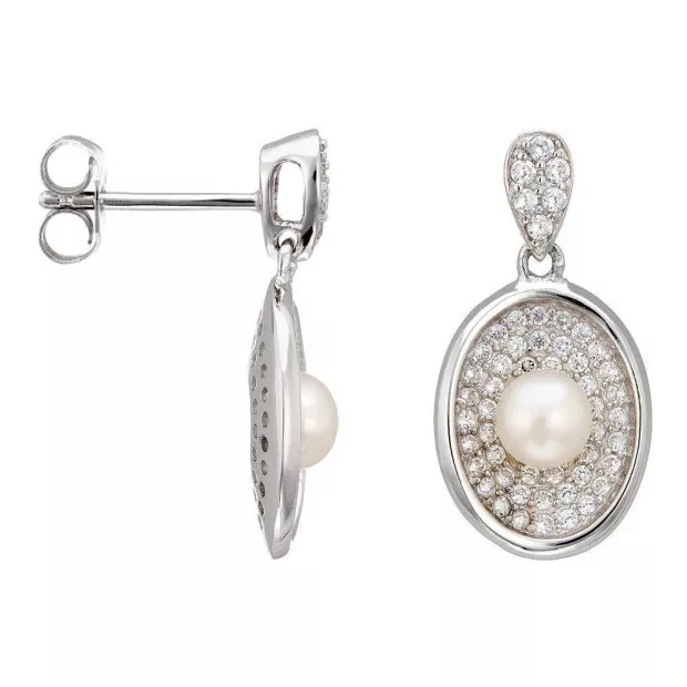 orphelia Orphelia® Women's Sterling Silver Drop Earrings - Silver ZO-5969