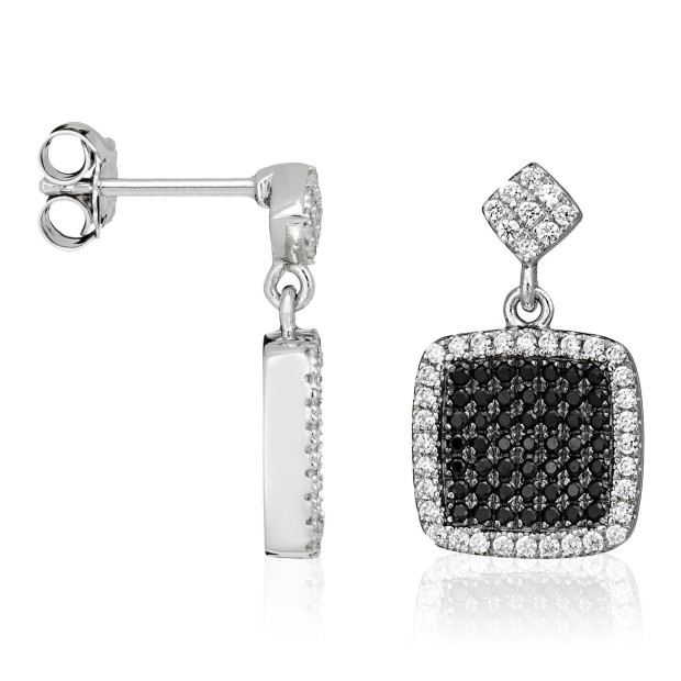 Orphelia Orphelia® Women's Sterling Silver Drop Earrings - Silver ZO-5231