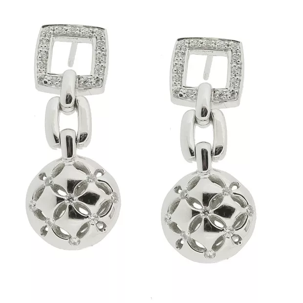 Orphelia Orphelia® Women's Sterling Silver Drop Earrings - Silver ZO-5800