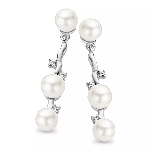 orphelia Orphelia® Women's Sterling Silver Drop Earrings - Silver ZO-5081