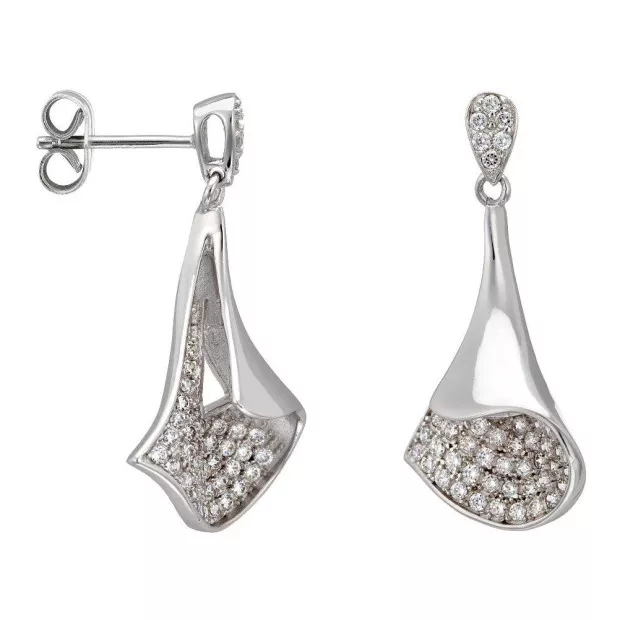 orphelia Orphelia® Women's Sterling Silver Drop Earrings - Silver ZO-5935