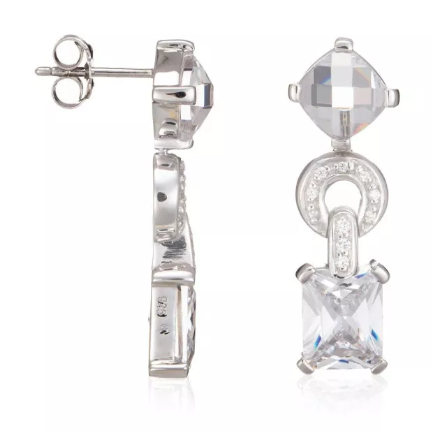 Orphelia Orphelia® Women's Sterling Silver Drop Earrings - Silver ZO-5919