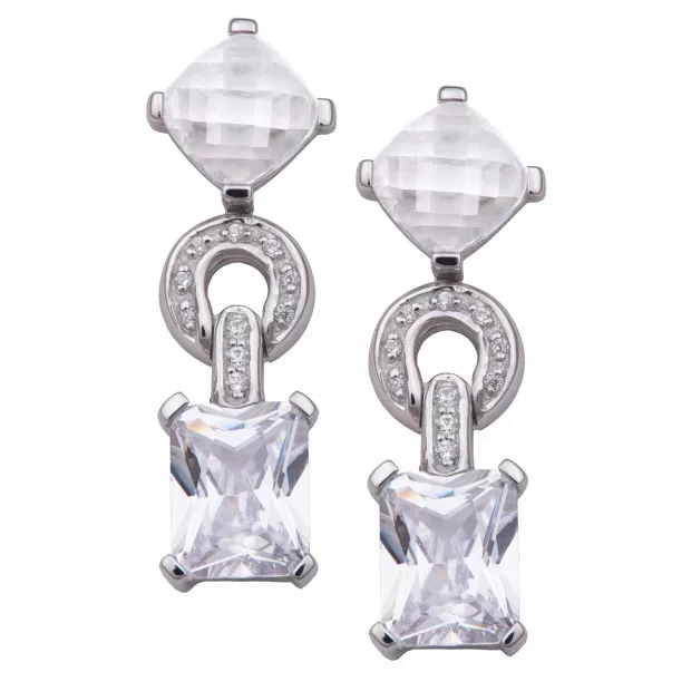 Orphelia Orphelia® Women's Sterling Silver Drop Earrings - Silver ZO-5919