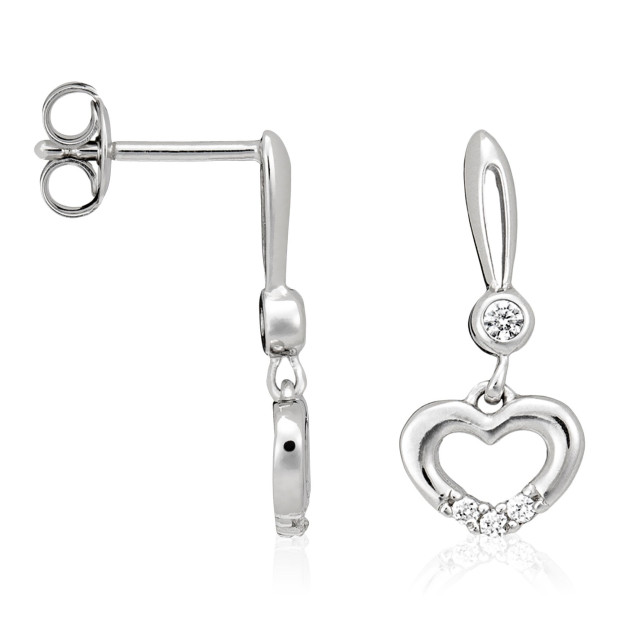 Orphelia Orphelia® Women's Sterling Silver Drop Earrings - Silver ZO-5112